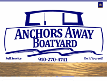 Tablet Screenshot of anchorsawayboatyard.com